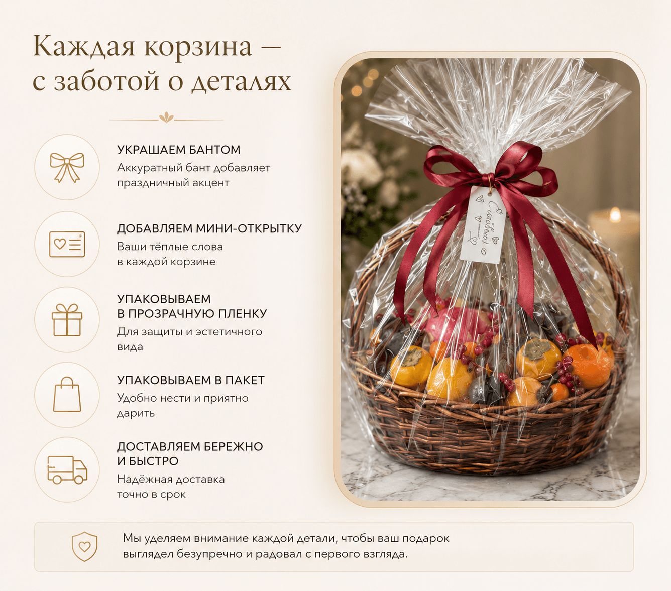 Подарочная корзина с безалкогольным шампанским 0% "Тропический бум", фото 2